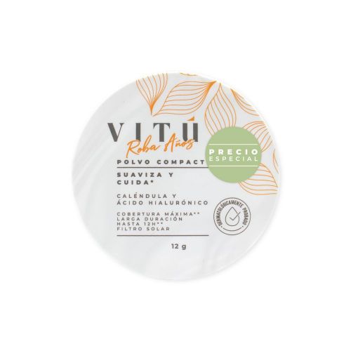 Imagen de Polvo compacto VITU caléndula ácido hialurónico tono 1 (12  gr)