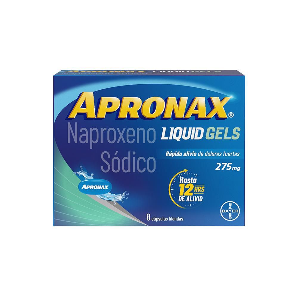 Imagen de Naproxeno sódico  APRONAX liquid gel cápsulas (8  und)