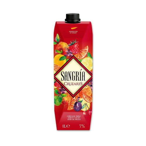 Imagen de Sangría CRUZARES MARCA EXCLUSIVA sabor afrutado (1000  ml)