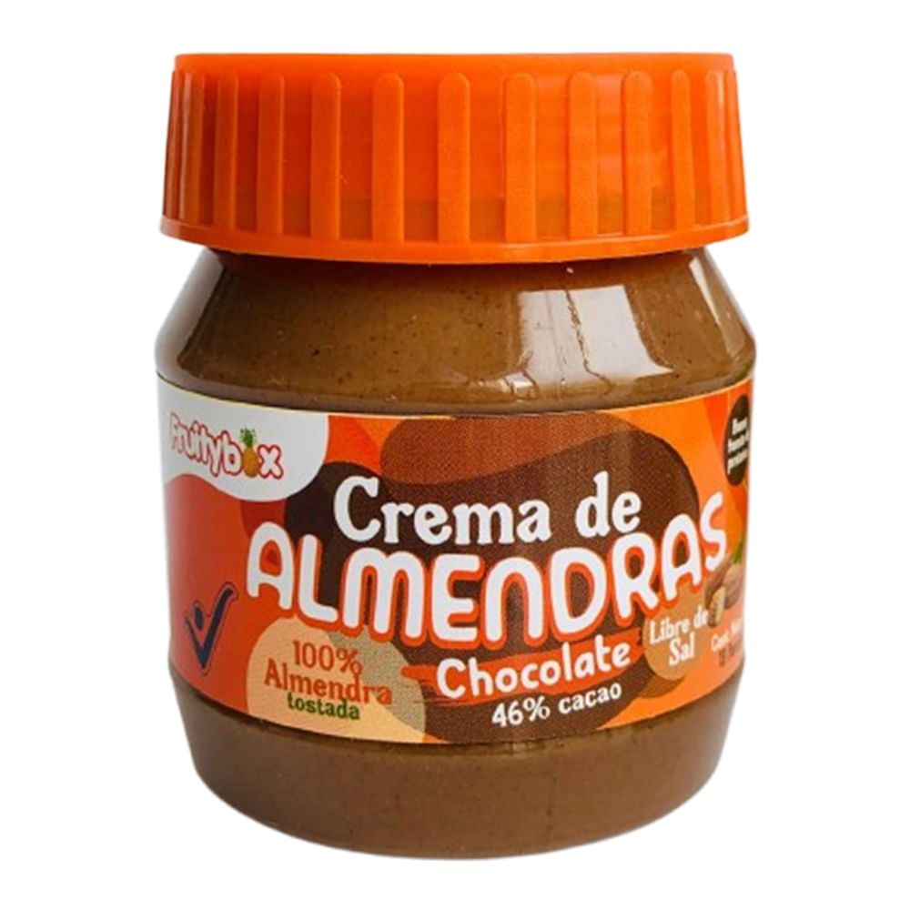 Imagen de Crema de almendra FRUITYBOX chocolate 46% x250 g