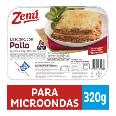 Imagen de LASANGA POLLO ZENU 320  gr